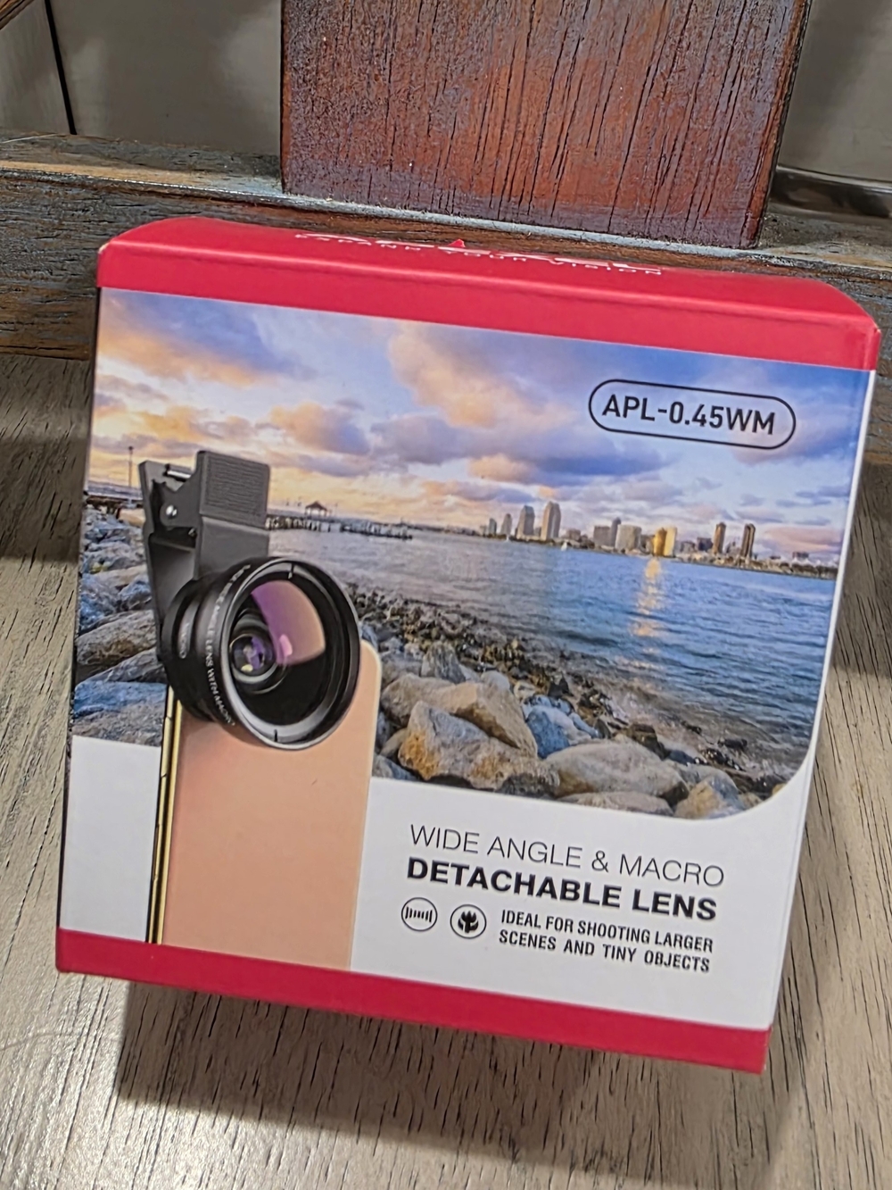 Apexel Detachable Wide Angle & Macro Lens for Smartphones - Black